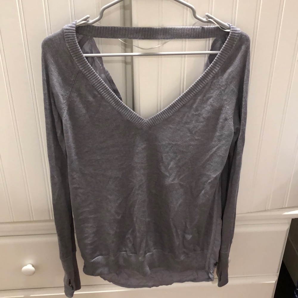 Lululemon open back sweater.